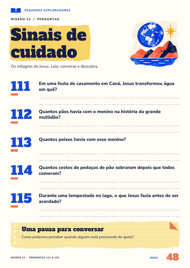 Ampliar perguntas sobre os milagres de Jesus